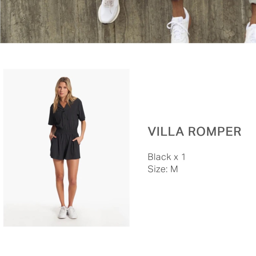 Vuori Black Villa Romper